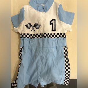 Fast one baby race car suit